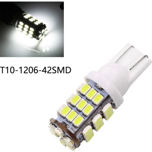 Car modified car LED display lamp T10-1206-24SMD interior 12V super bright tail box lamp license plate lamp