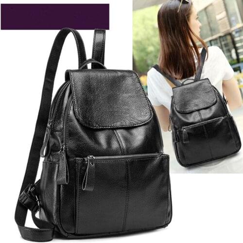 Fashion Women Backpack High Quality soft PU Leather Backpacks for Teenage Girls Female Shoulder Bag Backpack mochila