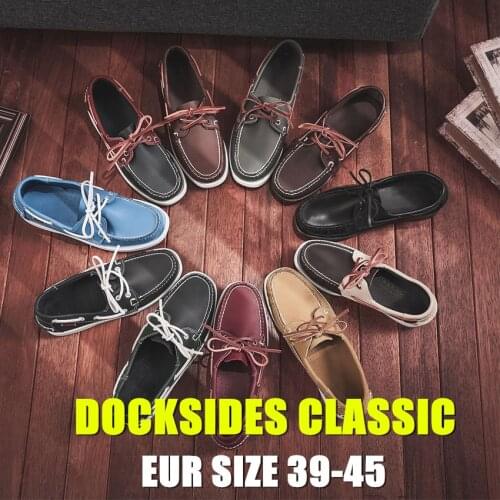 Men Genuine Leather Driving Shoes,New Fashion Docksides Classic Boat Shoe,Brand Design Flats Loafers For Men 2021A006
