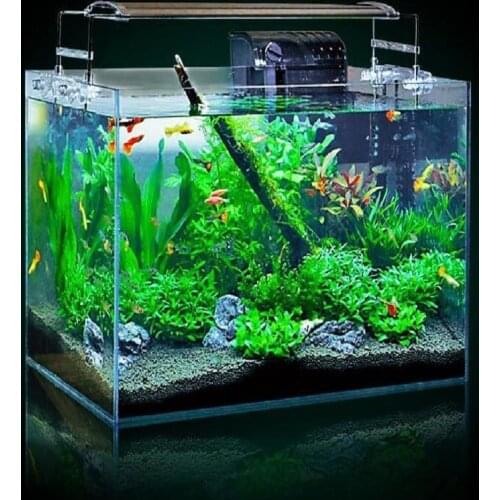 1 piece Desktop living room glass small fish bowl Lazy Ultra white goldfish tank 15-45cm