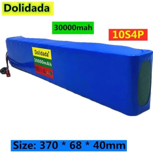 New high power 36V battery 10S4P 30Ah 18650 battery pack 800W 42V 30000mAh for Ebike electric bicycle with BMS