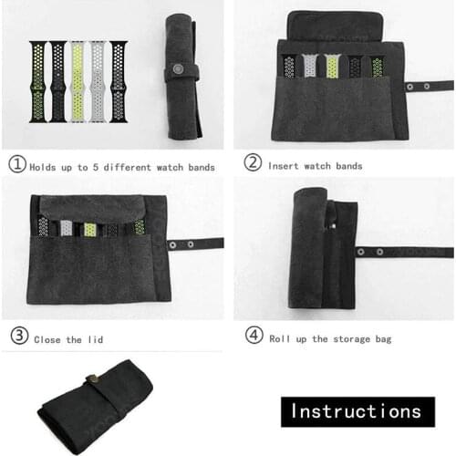 New Watch Band Portable Storage Bag Case Pouch Organizer Watch Band Straps Accessories For Home Outdoor DOM668