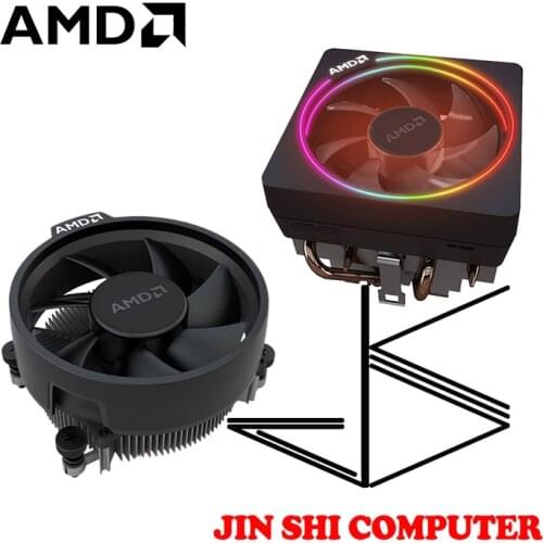 Ventilador enfriador Original de AMD Ryzen wraw nuevo 4 pines puede soportar R3 R5 R7 R9 CPU puede soportar la placa base de enc