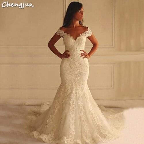 Chengjun Wholesale Reception Chapel Mermaid Wedding Dress