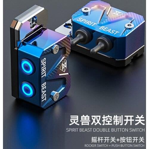 SPIRIT BEAST Motorcycle Headlight Switch Pump Cover Multi-Function Waterproof Power Switch for Yamaha Honda Suzuki 150NK et