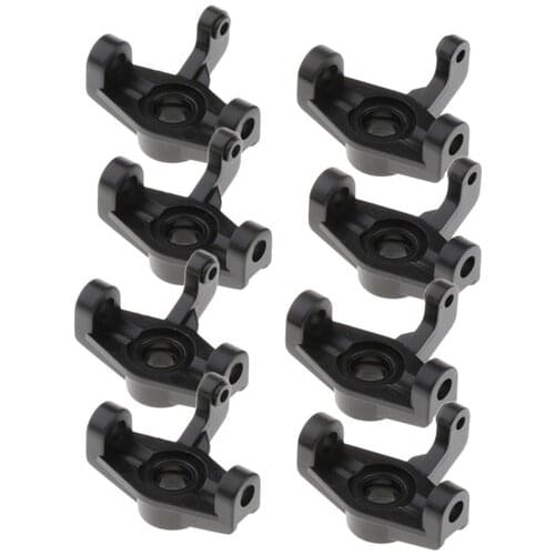 8Pcs 1/14 RC Car Plastic Front Hub Carrier Upgrade Parts for WLtoys 144001