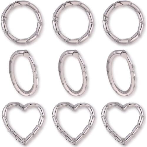 Spiral Screw Locket Heart Clasps Accessories For Needlework Pendant Jewelry Making Luxury DIY Baroque Necklace Findings Supplies