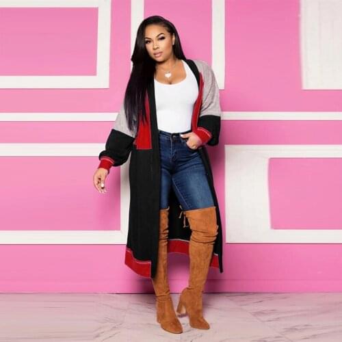 TNNAOFF Plus Size Patchwork Sheep Velvet Coat for Women Winter Clothing Fashion Elegant Full Sleeve Long Cardigan Outerwear