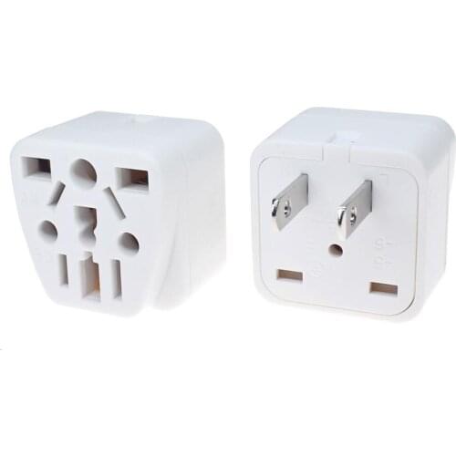 US JP Travel Adapter Multi-type Conversion Socket To US 2 Flat Parallel Pins Power Converter 10A 250V Home Adpater Type A