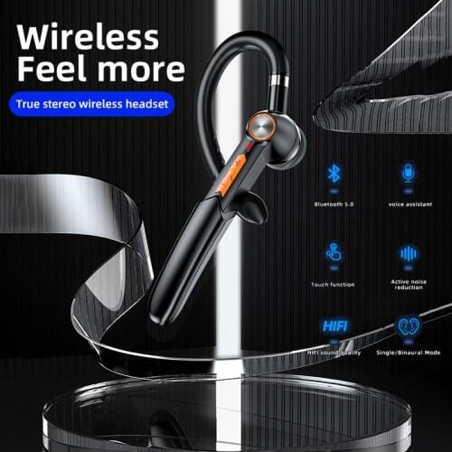 Hanging Ear Wireless Bluetooth Headset Microphone Bluetooth Stereo Headset 270° Rotatable Earpiece Sports Business Headphone