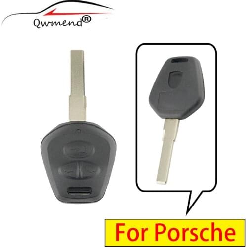 3 Buttons Smart Car Key Shell for Porsche 911 996 Boxster S 986 Replacement Car Remote Key Fob Case Cover