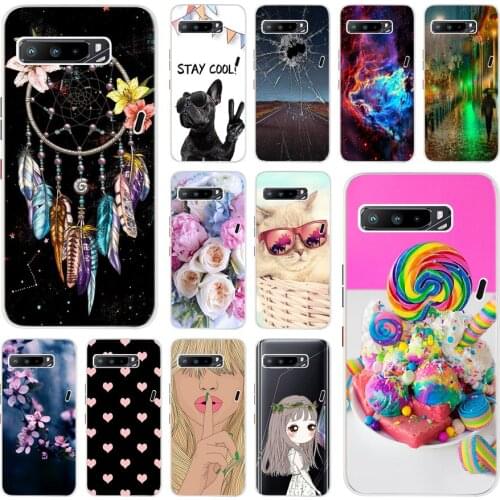 For Asus ROG Phone 3 ZS661KS ROG3 Case Soft Patterns Fundas for Asus Zenfone 7 Pro ZS671KS ZS670KS Cover ROG Phone 3 Accessories