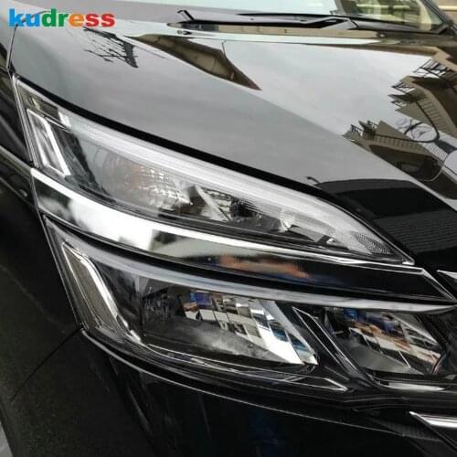 For Nissan Serena c27 2016-2019 Chrome Eyebrow Headlights Strip Modified Decoration Cover Trim Accessories Not for XV/V