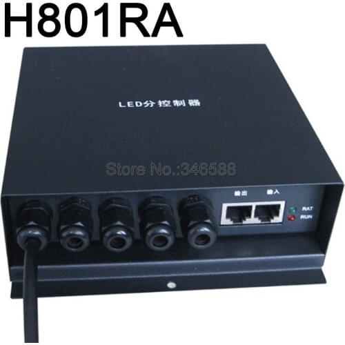 H801RA 4 Ports Slave LED Pixel Controller work with Master Controller or PC TTL(SPI) Signal Output (LED Studio) Max 3412 Pixels