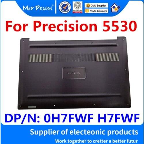 MAD DRAGON Brand Laptop NEW black Bottom Base Bottom Cover band Nameplate Assembly for Dell Precision 5530 M5530 - 0H7FWF H7FWF