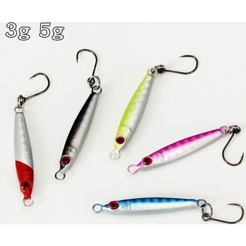 Artificial Mini Jigbait 3g 5g High Quality Fishing Lure Hard Bait Lifelike 3D Eyes Freshwater Professional Metal Fishing Bait