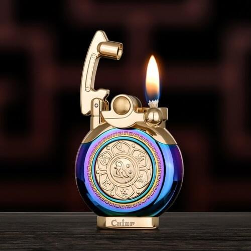 CHIEF Six Word Truth Classic Rocker Lighter High Quality Creative Simple Design Kerosene Lighter The First Choice For Gifts