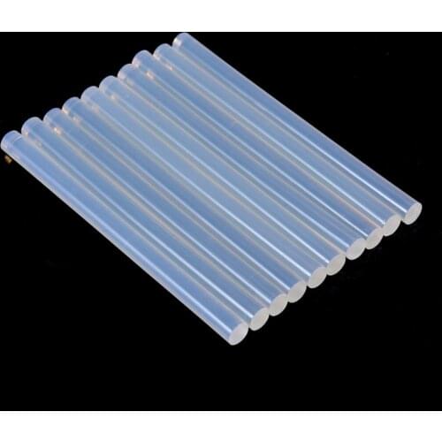 10pcs/set Hot Melt Glue Sticks 7mm x100mm Plastic Sticks Durable for Hot Melt Glue Gun Tools