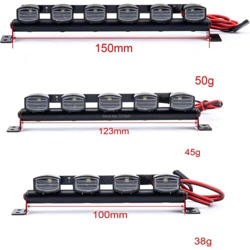 Remote Control Car Body Shell Roof Light LED Light Strip Traxxas Trx-4 Trx4 axial SCX10 II 90046 D90 RC4WD D110 RC Tracked Truck