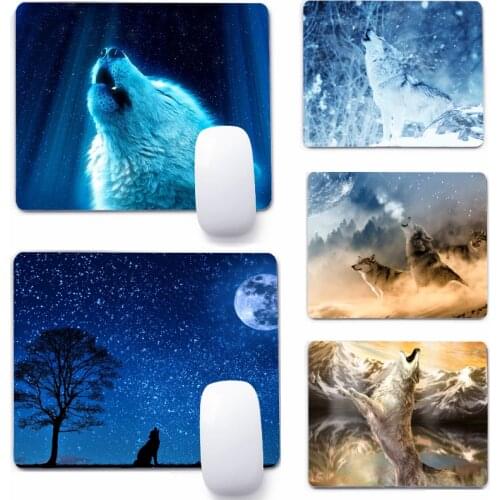 Wolf Howl Mouse Pad Deskpad Gaming Writing Desk Mat Keyboard Mats For Office Home Computer Mousepad
