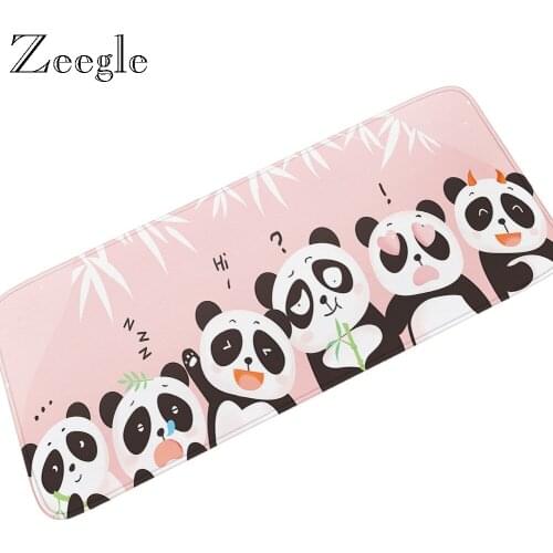 Zeegle Kitchen Floor Mat Non-slip Modern Carpet for Living Room Cartoon Painting Sofa Mat Bedroom Rug Bedside Mats