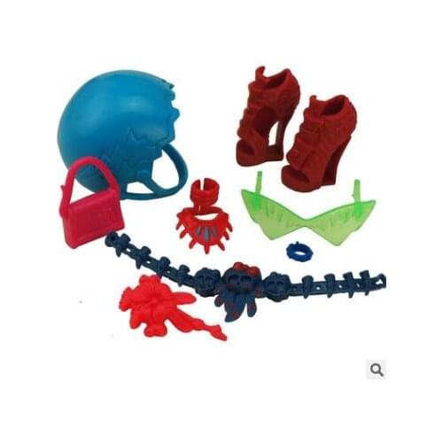 Doll Black Dress Monstering High Doll Dressing Soft Casual Wear Handmade Clothes Outfit Doll Clothing Set For 1/6 Doll Toys