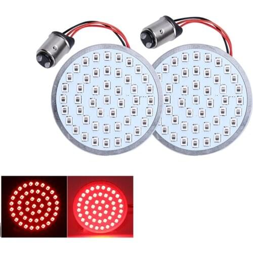 Led Motorcycle Turn Signals Light Red DRL Brake Light 12v Dual Color 1157 Base SMD Revers Led Lamp For Harley