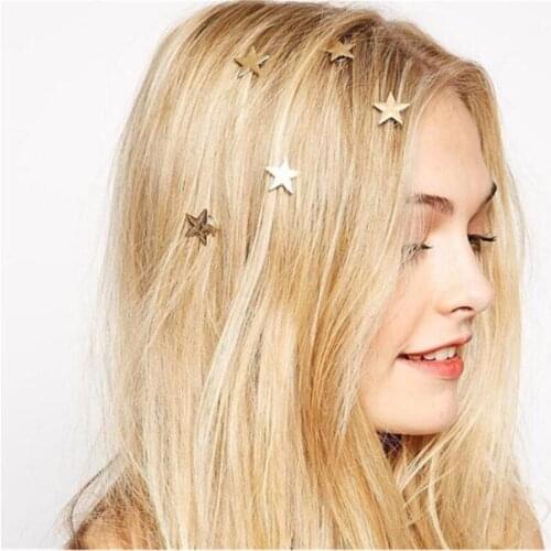 Version of fashion jewelry cute personality wild hair ornaments moon star headdress Wedding Hair Comb Bridal Hair Accessories