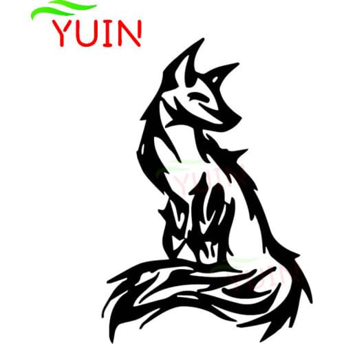 Cute Fox Cartoon High Quality Car Stickers Fashion Car Door Decoration Personality PVC Waterproof Decals Can Be Customized Color