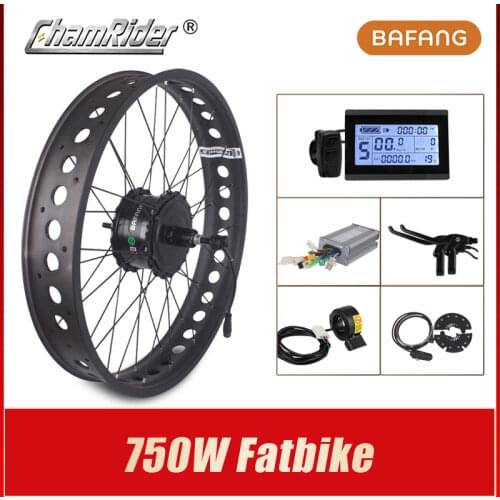 Bafang 750W Snow Bike Kit 350W Fat Bike Motor Kit 48V Electric Bicycle Kit 4.0 Wheel Electric Fatbike Kit G060 Hub Motor Freehub