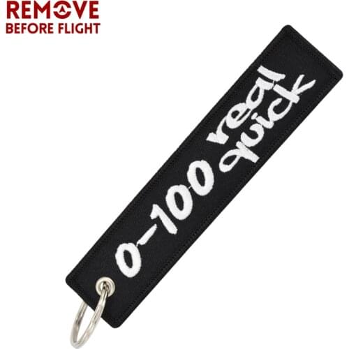 Novelty Key Ring for Motorcycles and Cars Gift Tag Embroidery Key Fobs Key Chain Bijoux 0-100 Real Quick Keychain for Scooters