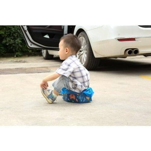 Disposable outdoor travel portable folding foldable emergency poo bag toilet bag for child children kids baby