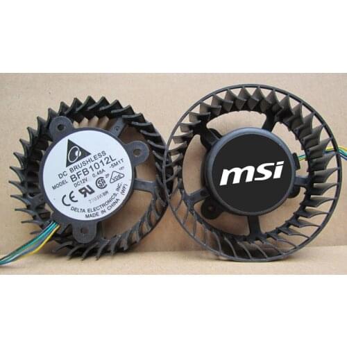 Original Graphics card fan bfb1012l 12v 0.48a graphics card fan pitch 35 39 45mm diameter 73mm 4 wires