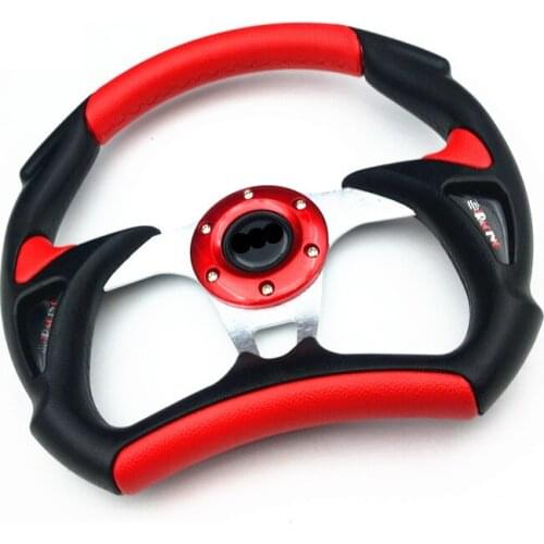 Refitting Steering Wheel 13 Inch Racing Race Personality Steering Wheel Go Kart General Pu Carbon Grain