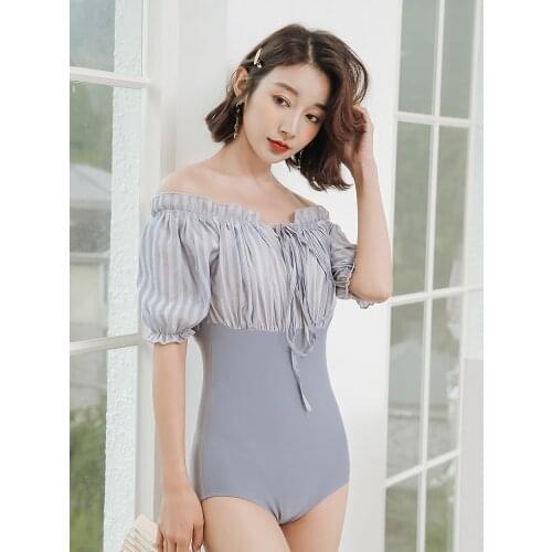 Sexy One Piece Swimsuit Women Off Shoulder Swimwear Bodysuit Swimsuits Summer Beachwear Bathing Suits Monokini Push Up Swimsuit