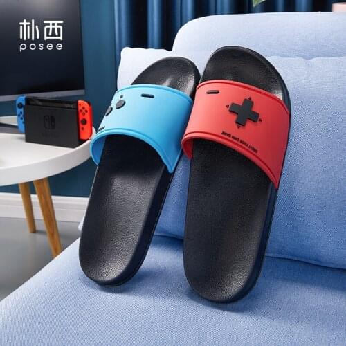 Posee EVA Slippers Womens Summer Indoor Antiskid Home Bathroom Soft Sole Slides Couple Outdoor Fashion Quiet Sandals PS3133
