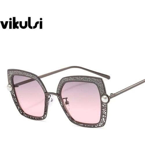 New Vintage Pattern Square Womens Sunglasses Men Luxury Brand Alloy Frame Cat Eye Sun Glasses For Female Zonnebril Shades UV400