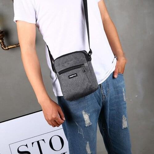 Mens Messenger Bag Phone Pocket Crossbody Bag Shoulder Bags Travel Bag Man Multifunctional Small Handbag For Work Business