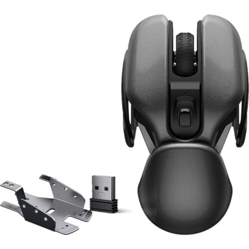 Wireless Game Mouse Rechargeable USB Wireless Mouse 6 Buttons Aluminum Material