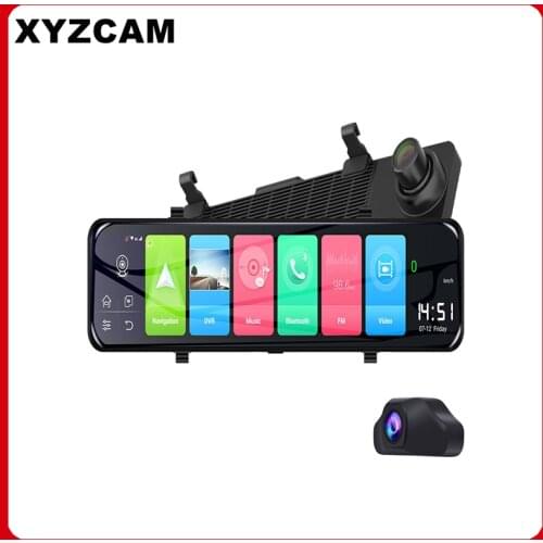 XYZCAM 11.88InchCar DVR Rearview Mirror 4G Android 8.1 Dash Cam GPS Navigation ADAS Full HD 1080P Car Video Camera Recorder DVRS