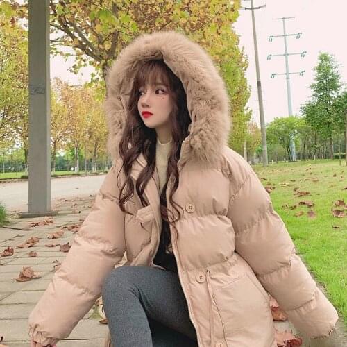 Woman Jacket Parkas Coat Winter Clothing Cotton Coat Autumn And Winter Loose Gentle Cotton Coat Jacket Female Veste Femme