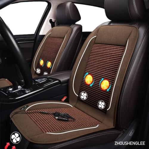 ZHOUSHENGLEE12V Seat ventilation 1pc car seat cover for Dodge Journey Caliber Avenger Charger Dart RAM Challenger summer Pad