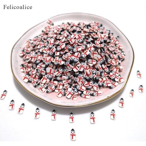 20g/Bag Snowman Slices Slime Additives Soft Slices for Nail Art Beauty Decor Slime Filler Supplies Charms Accessories Toys