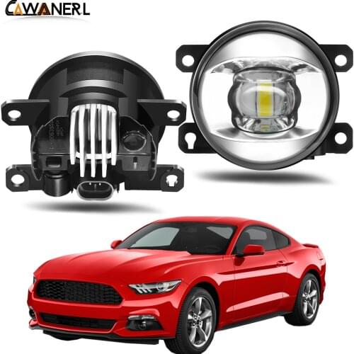 30W 8000LM Fog Light Assembly For Ford Mustang 2005-2017 (Not Fit GT) Car LED Lens Fog Lamp Daytime Running Light H11 12V