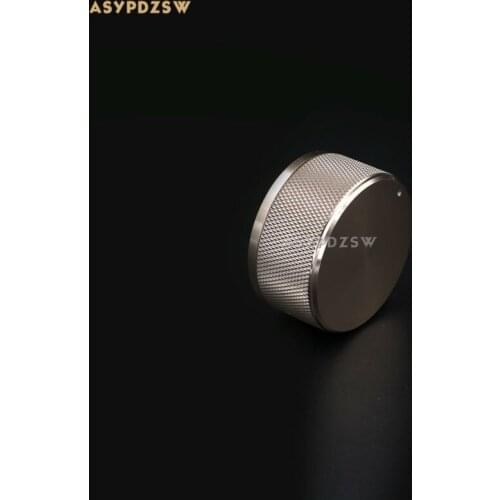 1 PCS Knurled golden 44*22 Aluminum Volume knob Power amplifier potentiometer knob