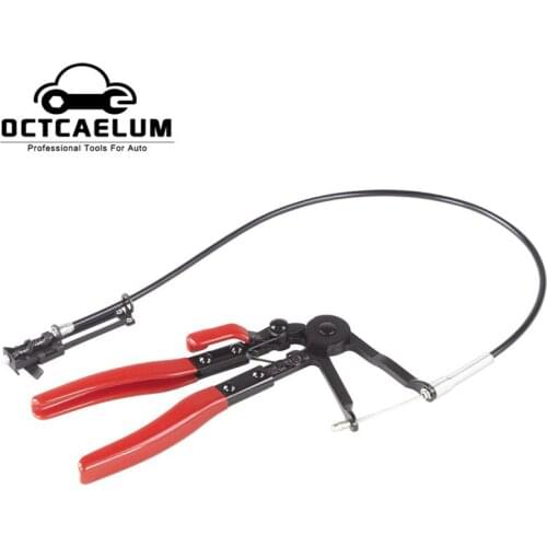 Car Flexible Wire Long Reach Hose Clamp Plier Vehicle Fuel Oil Water Hose Pipe Repairing Tool ST0019