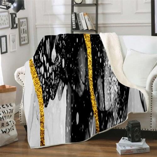 Colored Quicksand 3D Printed Plush Fleece Blanket Adult Home Office Washable Casual Kids Horror Sherpa Blanket 01