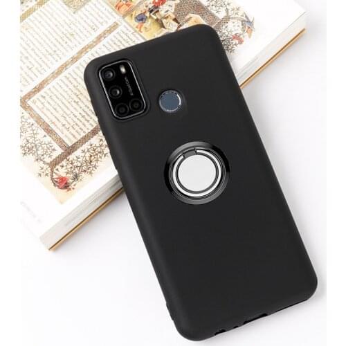 For Vsmart Joy 4 1+ Live Joy1Plus Back Ring Holder Bracket TPU Soft Silicone Phone Case