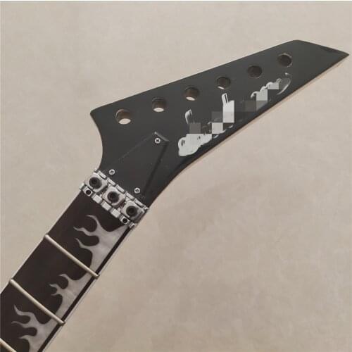 Maple Electric Guitar neck 24 frets Rosewood Fretboard Inlay parts 25.5inch