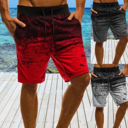 New Arrival Fashion Tie-dye Sports Pants Drawstring Summer Beach Comfort Shorts Trunks Short Quick-drying Loose Casual Shorts